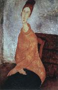 Amedeo Modigliani portrait of jeanne hebuterne oil painting on canvas